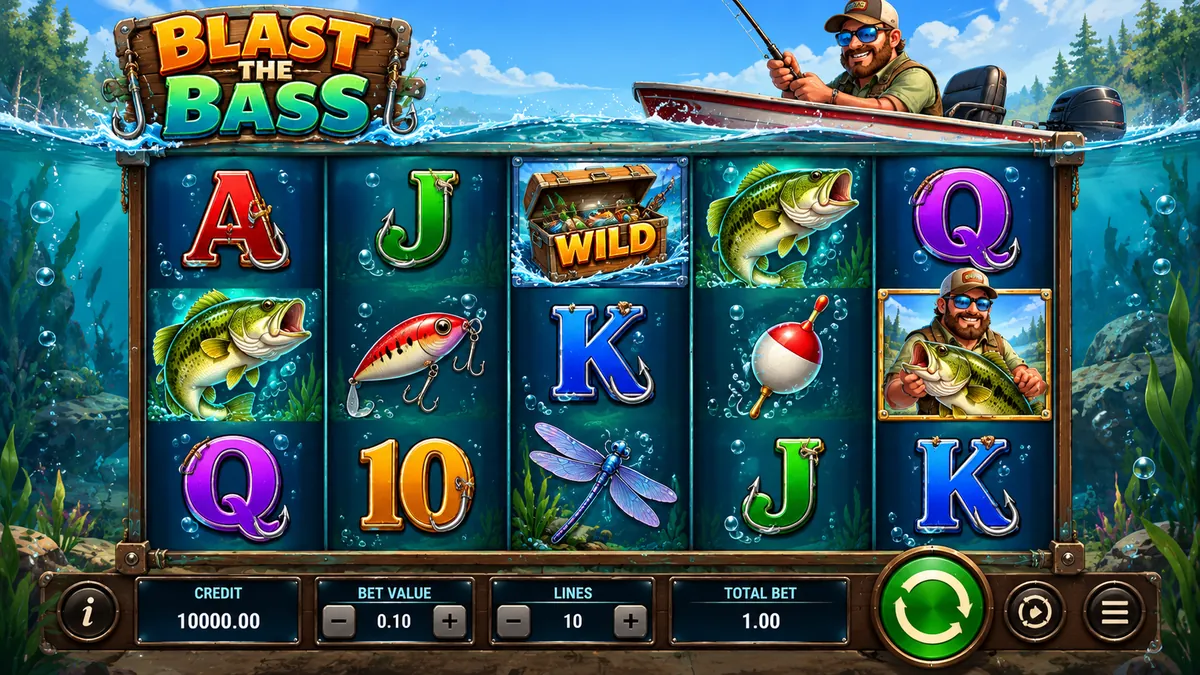 Blast the Bass demo – rullid, WILD-sümbol ja virtuaalne saldo 10000